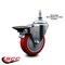 Service Caster 4 Inch Red Polyurethane 10 MM Threaded Stem Caster with Brake SCC-TS20S414-PPUB-RED-PLB-M1015 - alternate 4
